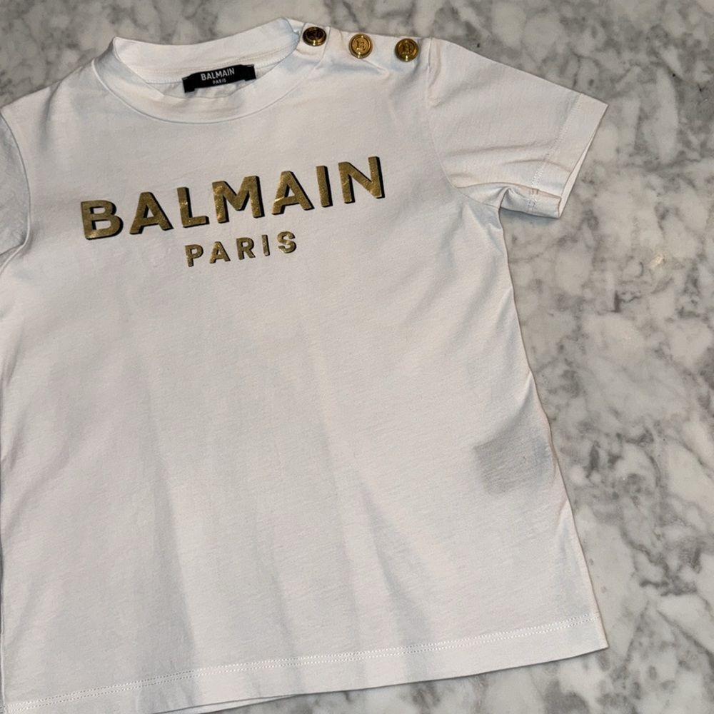 BALMAIN LOGO PRINTED CREWNECK 4Y - Picture 5 of 8
